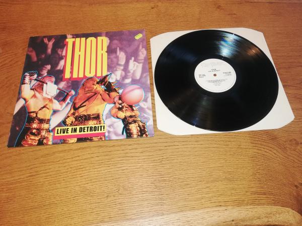Thor Live in Detroit ! 1985 Raw Power RAWLP 008 UK Pressung NM/VG+